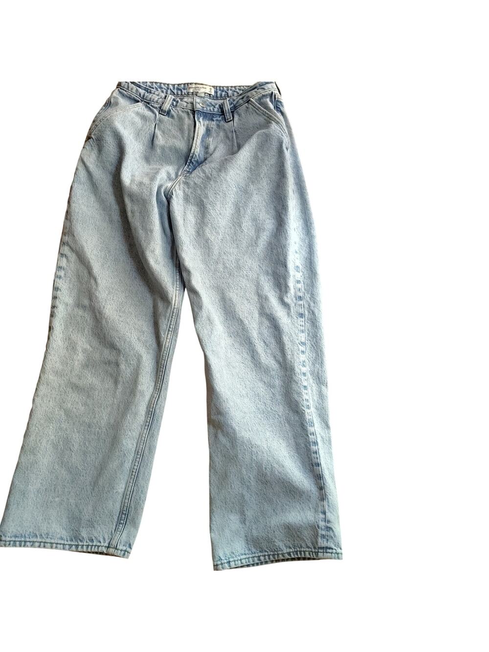 Abercrombie & Fitch Curve Love Loose High-Rise Straight Jeans Size 28/6